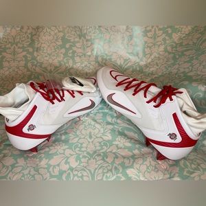 Nike mens Ohio state buckeyes Alpha Huarache 8 elite lacrosse cleats sz 14